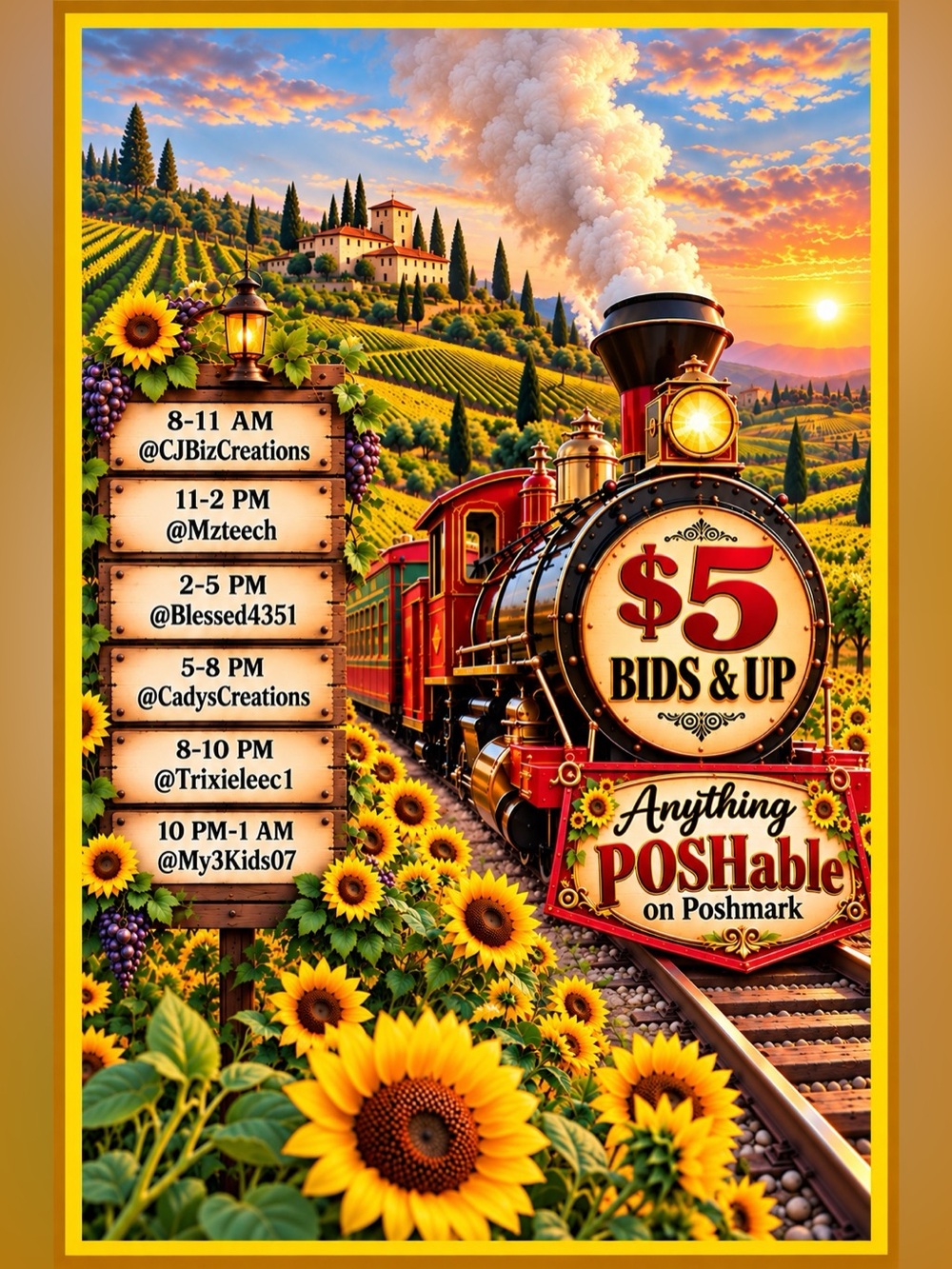 Cadyscreations is LIVE with Anything POSHable!